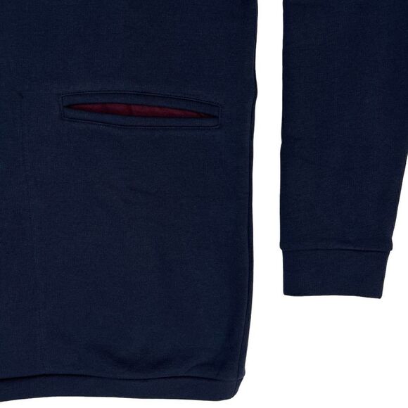 Corelate Men Navy Blue Sweatshirt Long Sleeve Cotton Pullover US S Small - Picture 10 of 10